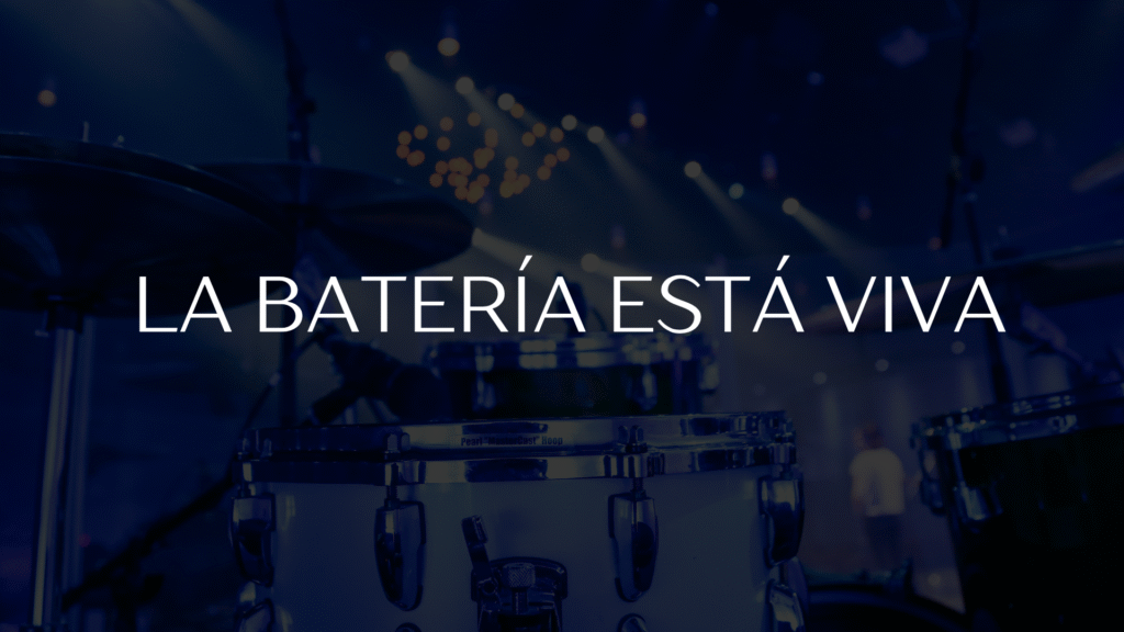 imagen de una batería acústica