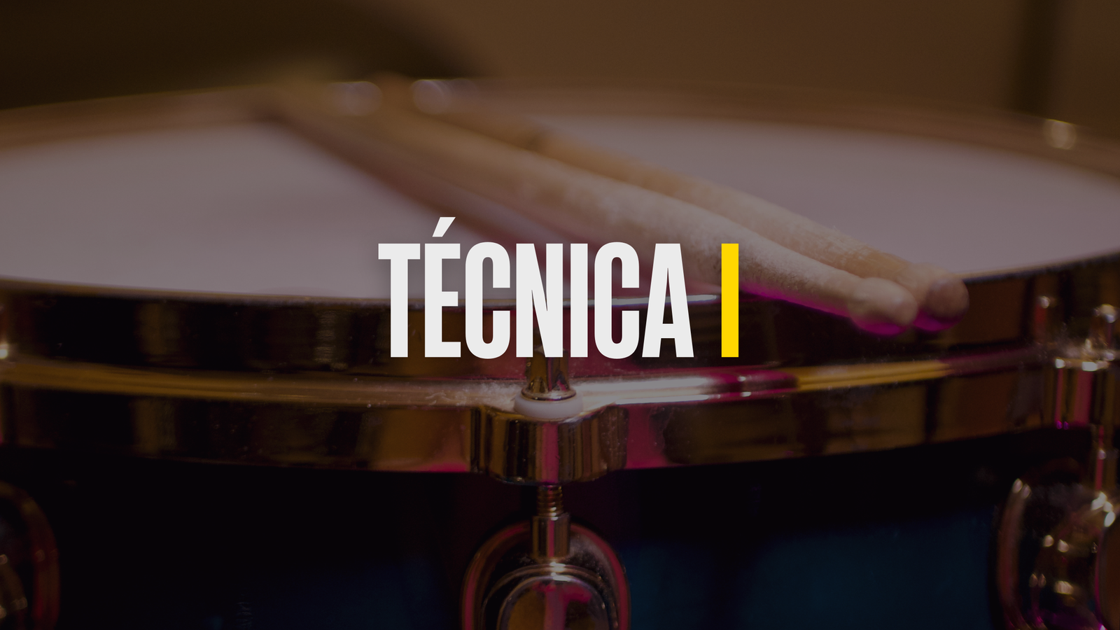 Técnica I — curso de técnica de batería nivel 1